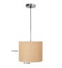 Aelia Brown Cotton Hanging Light