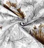 Brown Cotton Floral 120 GSM Single Bed Dohar