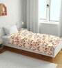 Brown Cotton Floral 120 GSM Single Kids Dohar