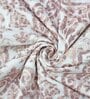 Brown Cotton Floral 144 TC Single Dohar