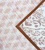 Brown Cotton Floral 144 TC Single Dohar
