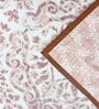 Brown Cotton Floral 144 TC Single Dohar