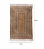 Brown Cotton Geometric 3 x 5 Hand Woven Dhurrie