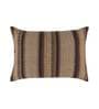 Brown Woven Cotton 24 x 16 Inches Cushion Cover