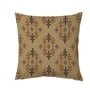 Brown Cotton Geometric 24x24 inches Cushion Covers (Pack of 2)
