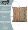Brown Cotton Geometric 24x24 inches Cushion Covers (Pack of 2)