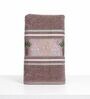 Brown Cotton Printed  460 GSM Bath Towel (1Pc)