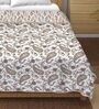 Brown Cotton Reversible 180 Double Bed Comforter