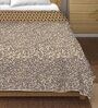 Brown Cotton Reversible 180 Double Bed Comforter