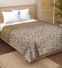 Brown Cotton Reversible 180 Double Bed Comforter
