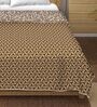 Brown Cotton Reversible 180 Double Bed Comforter