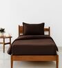 Brown Cotton 210TC Colors Striped Heavy Winter Single 400GSM Bedding Set 1 Comforter 1 Bedsheet 1 Pillow Covers