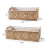 Set of 2 Brown Cotton Rope & Iron Frame Organisers