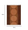 Brown Cotton Screen Printed Hand Woven 7 x 5 Feet Dhurrie