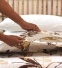 Brown Cotton Single Bed Duvet Cover