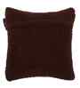 Brown Cotton Solid 16X16 Inches Cushion Covers (Pack of 2)