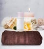 Brown Cotton Solid 500 GSM Bath Towels (1pc)