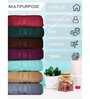 Brown Cotton Solid 500 GSM Bath Towels (Set of 2)