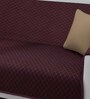 Brown Solid Cotton 66x72 Inch 3 Seater Sofa Cover