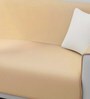 Brown Solid Cotton 66x72 Inch 3 Seater Sofa Cover