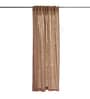 Brown Cotton Solid 7ft Blackout Rod Pocket Door Curtain (1 Pc)