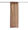 Brown Cotton Solid 9ft Blackout Rod Pocket Door Curtain (1 Pc)