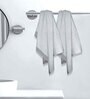 Brown Cotton Striped 220 GSM Bath Towels 2 Pc