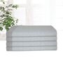 Brown Cotton Striped 220 GSM Bath Towels 4 Pc