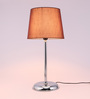 Brown Cotton Table Lamp