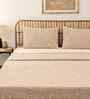 Brown Cotton Textured  Double Bed Size Bedcover