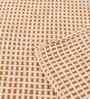 Brown Cotton Textured  Double Bed Size Bedcover