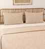 Brown Cotton Textured  Double Bed Size Bedcover