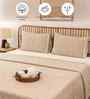 Brown Cotton Textured  Double Bed Size Bedcover