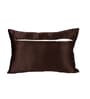 Brown Cotton Zig Zag 18x12 inches Cushion Cover (1Pc)