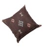 Brown Textured Cotton 20 x 20 Inches Cushion Cover
