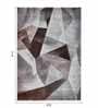Brown Cream Abstract Polypropylene 11 ft x 8 ft Machine Made Carpet