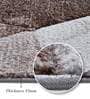 Brown Cream Abstract Polypropylene 11 ft x 8 ft Machine Made Carpet