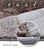 Brown Cream Abstract Polypropylene 5 ft x 2.5 ft Machine Made Runner