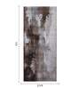 Brown Cream Abstract Polypropylene 5 ft x 2.5 ft Machine Made Runner