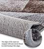 Brown Cream Abstract Polypropylene 5 ft x 2.5 ft Machine Made Runner