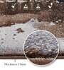 Brown Cream Abstract Polypropylene 5 ft x 2 ft Machine Made Runner