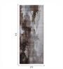 Brown Cream Abstract Polypropylene 5 ft x 2 ft Machine Made Runner