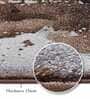 Brown Cream Abstract Polypropylene 7 ft x 5 ft Machine Made Carpet