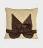 Brown Decorative cushion Cotton 3D Printed Cushion Cover