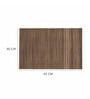 Brown Delilah Rectangular PVC Dining Table Placemat