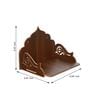 Brown Designer Laminated Wood Pooja Shelf