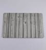 Grey PVC Plain Solid 24x16 Inches Antiskid Bath Mat