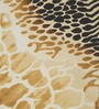 Brown Digital Geometric Printed Cotton Blend Double Bedsheet with 2 Pillow Covers