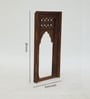 Brown Distress Color Handpainted Mango Wood Carving Jharokha Frame