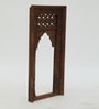 Brown Distress Color Handpainted Mango Wood Carving Jharokha Frame